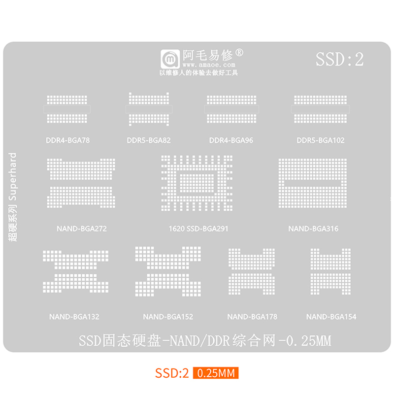 BGA Reballing Stencil for SSD  - đánh giá và giá Ddr5 Kit