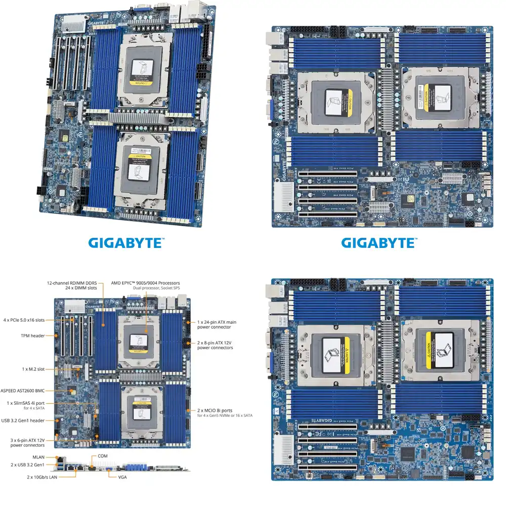 MZ73-LM2 for EPYC 9005 9004 Se - đánh giá và giá Ddr5 Memory