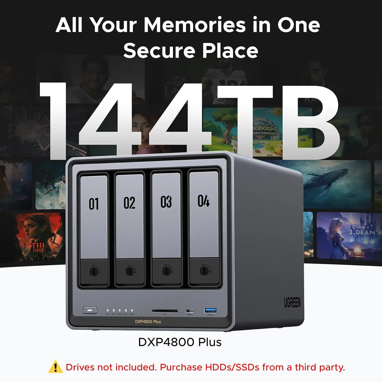 UGREEN NAS DXP4800 Plus 4-Bay  - đánh giá và giá Ddr5 8Gb