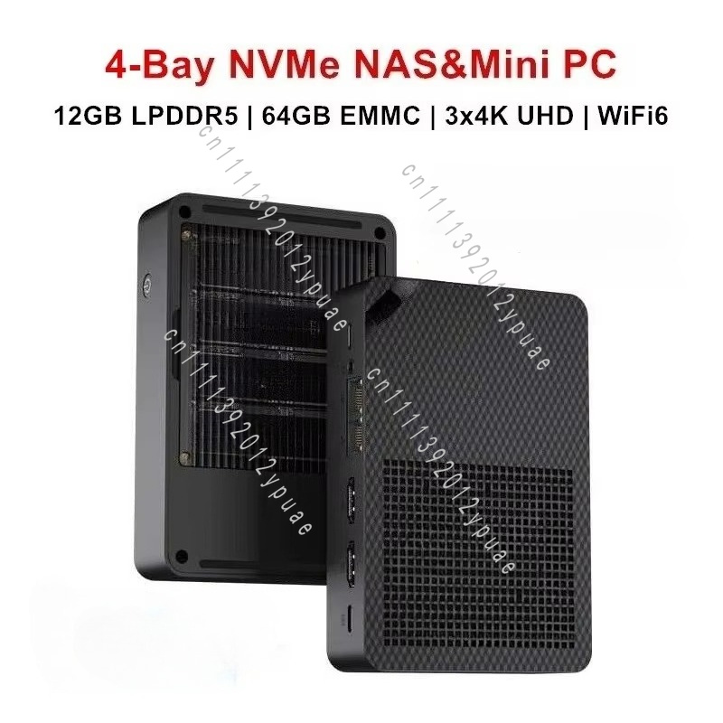 4-Bay NAS Mini PC WiFi6, 12GB  - đánh giá và giá Ddr5 64Gb
