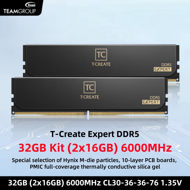 TEAMGROUP T-Create Expert CL30 - đánh giá và giá Ddr5 Ram