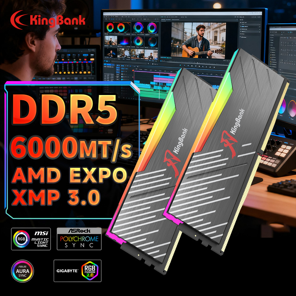 KingBank KRRB DDR5 RGB 16GB /1 - đánh giá và giá Ddr5 4800Mhz
